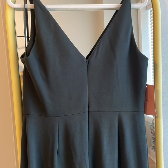 BHLDN Tatum Bridesmaid Dress - Emerald Green - Picture 4 of 5